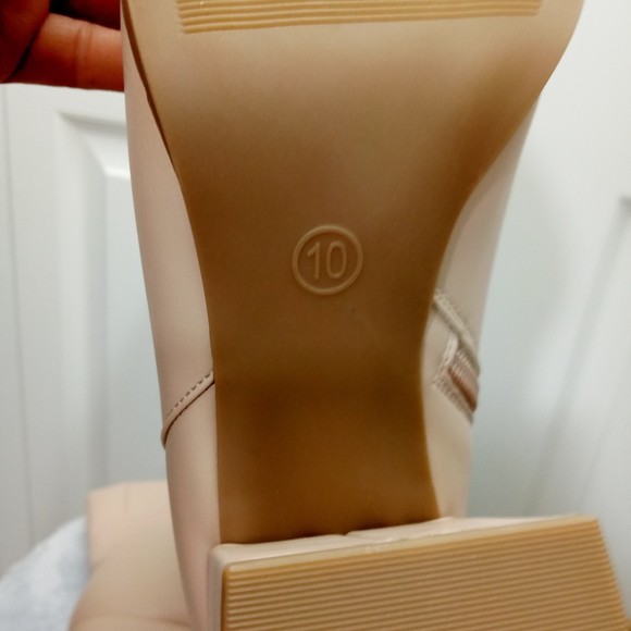 A New Day Women's 'Janelle' Chunky Heel Dress Boots in Taupe Size 10 - Picture 6 of 7